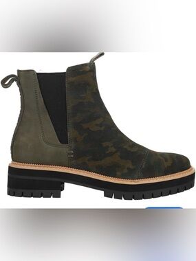 TOMS Dakota Boot Camo Boot in Olive Green